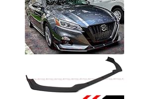 CUZTOM TUNING Fits for 2019-2021 Nissan Altima Sport VIP Matt Flat Black Front Bumper Lip Spoiler Splitter