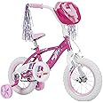 Huffy Kids 12/16 Inch Bikes, Ideal for Ages 3+. Beginner Level Riding, Multiple Color Options Available, Playful and Fun Details, Removable Training Wheels, Durable, Adjustable Comfort