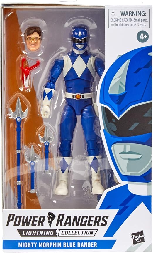 Figurine Mighty Morphin Ranger Bleu De 15 Cm Power Rangers Lightning Collection Figurines Jeux Et Jouets