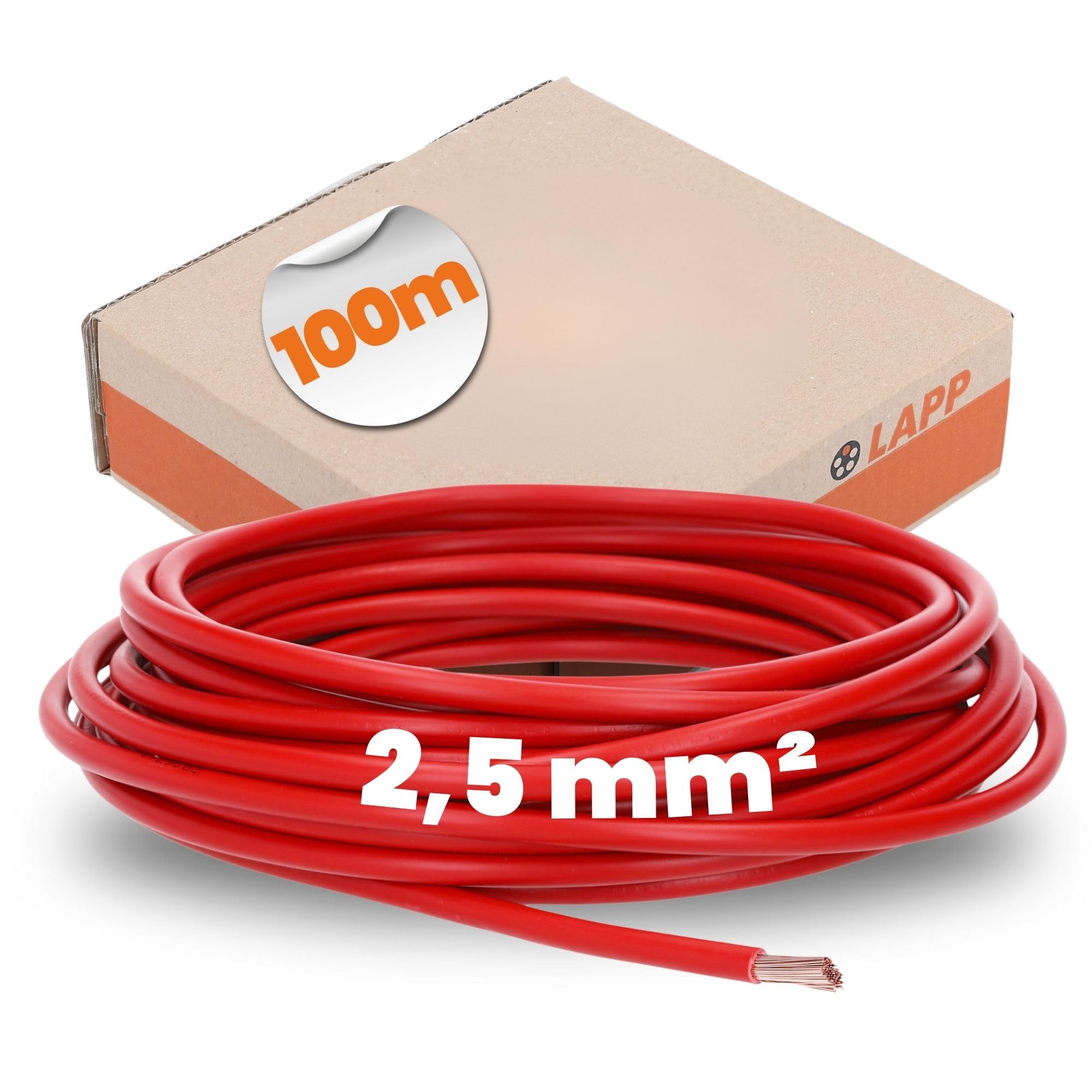 LAPP KABEL & Leitung – H07 V-K 1 x 2.5 RD 4520042 R100 Cable of the base