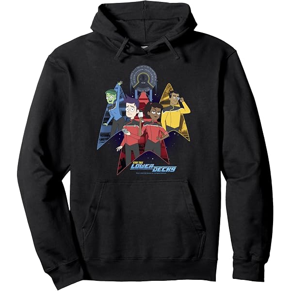 Amazon.com: Star Trek: Lower Decks Delta Badge Group Collage Zip 