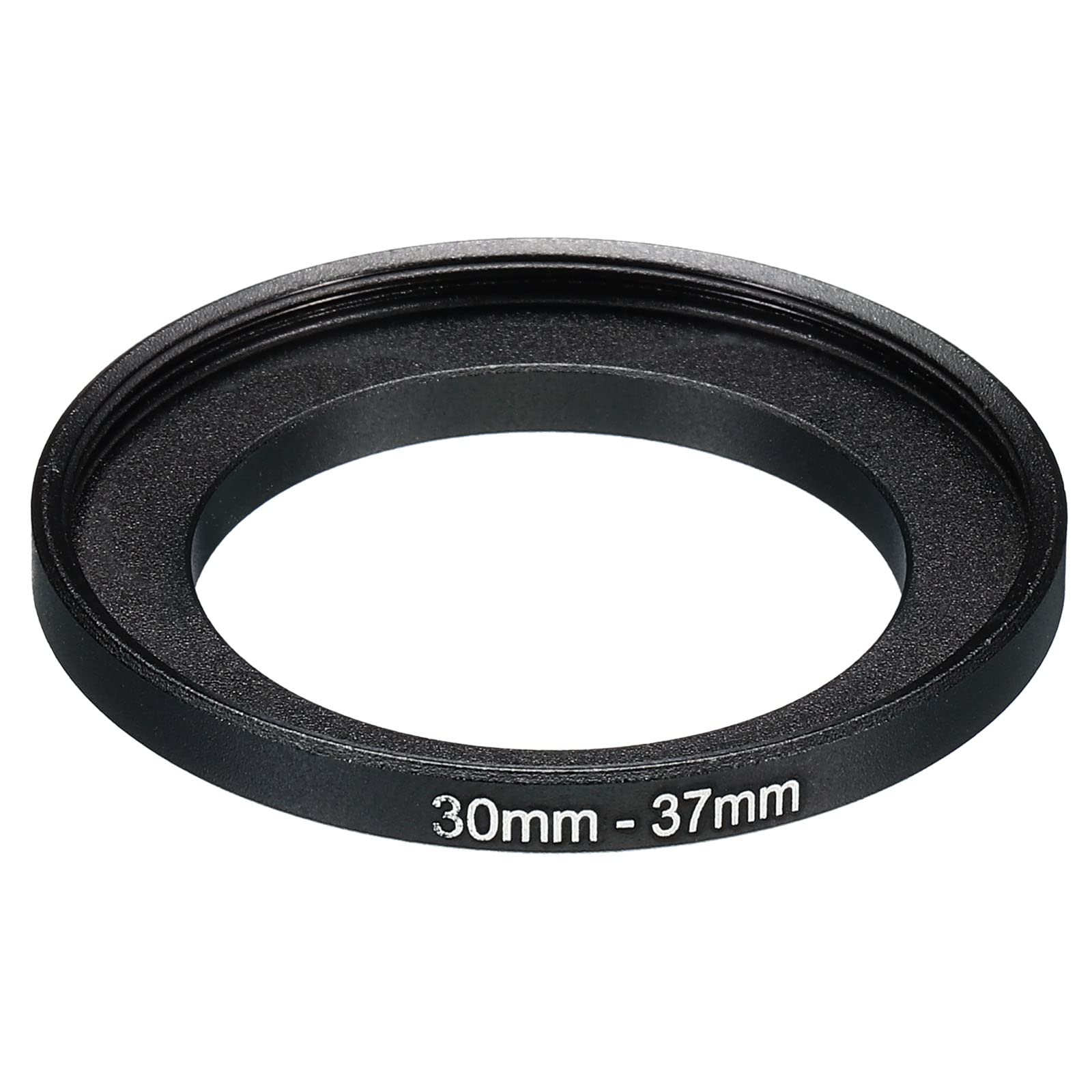 PATIKIL 30mm-37mm Metal Step Up Ring, Camera Lens Filter Adapter Ring Aluminum Filter Adapter Ring for Camera Lenses Hood, Black
