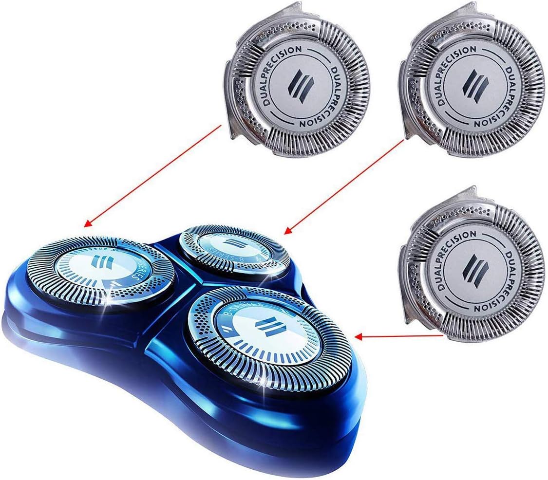 CORABLADE Razor HQ8 Replacement Head Compatible with Philips Norelco Shavers and Aquatec blades 7800 7100 7200 Series Spectra 8800 Series (HQ8)