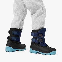 DREAM PAIRS Boys Snow Boots Bright Colored Outsole