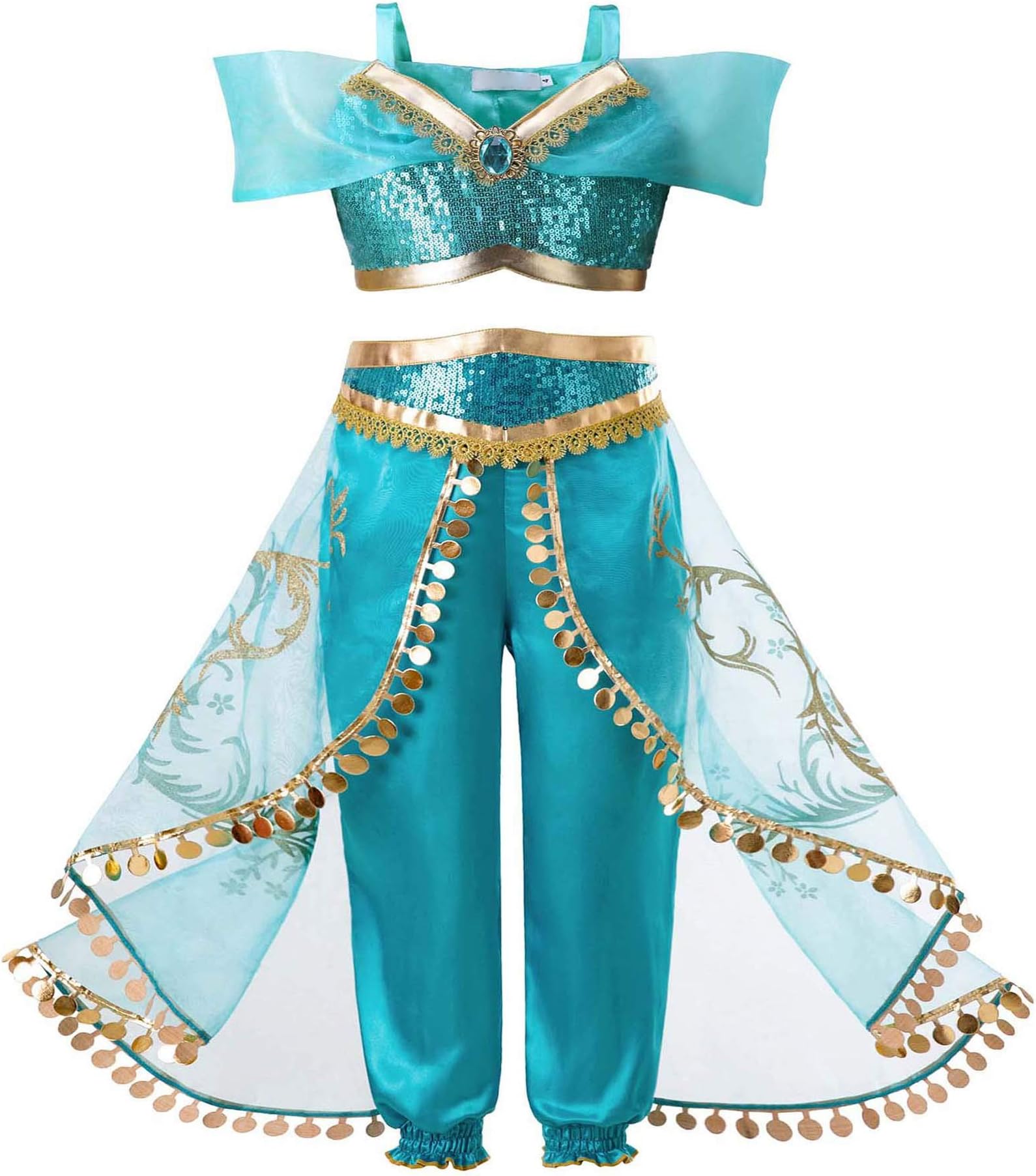 Ingsist Girls Arabian Princess Dress Up Costumes Halloween Party Fancy Dress