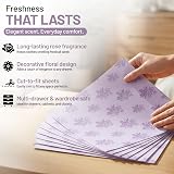 ZYBUX Scented Drawer Liners - Lavender 12 Sheets 43x58cm for Freshness view 2