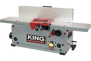 King Canada Benchtop Jointer with Helical Cutter Head, 6-Inch (KC-6HJC)