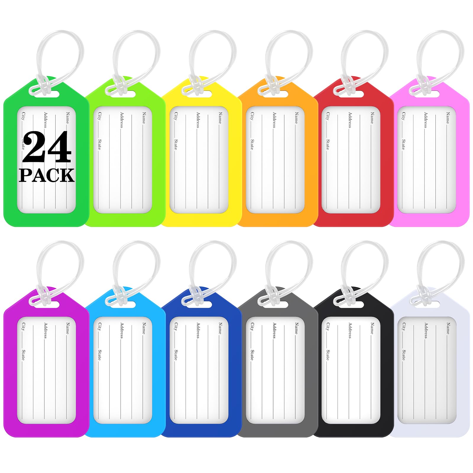 Photo 1 of 24 Pack Luggage Tags for Suitcases