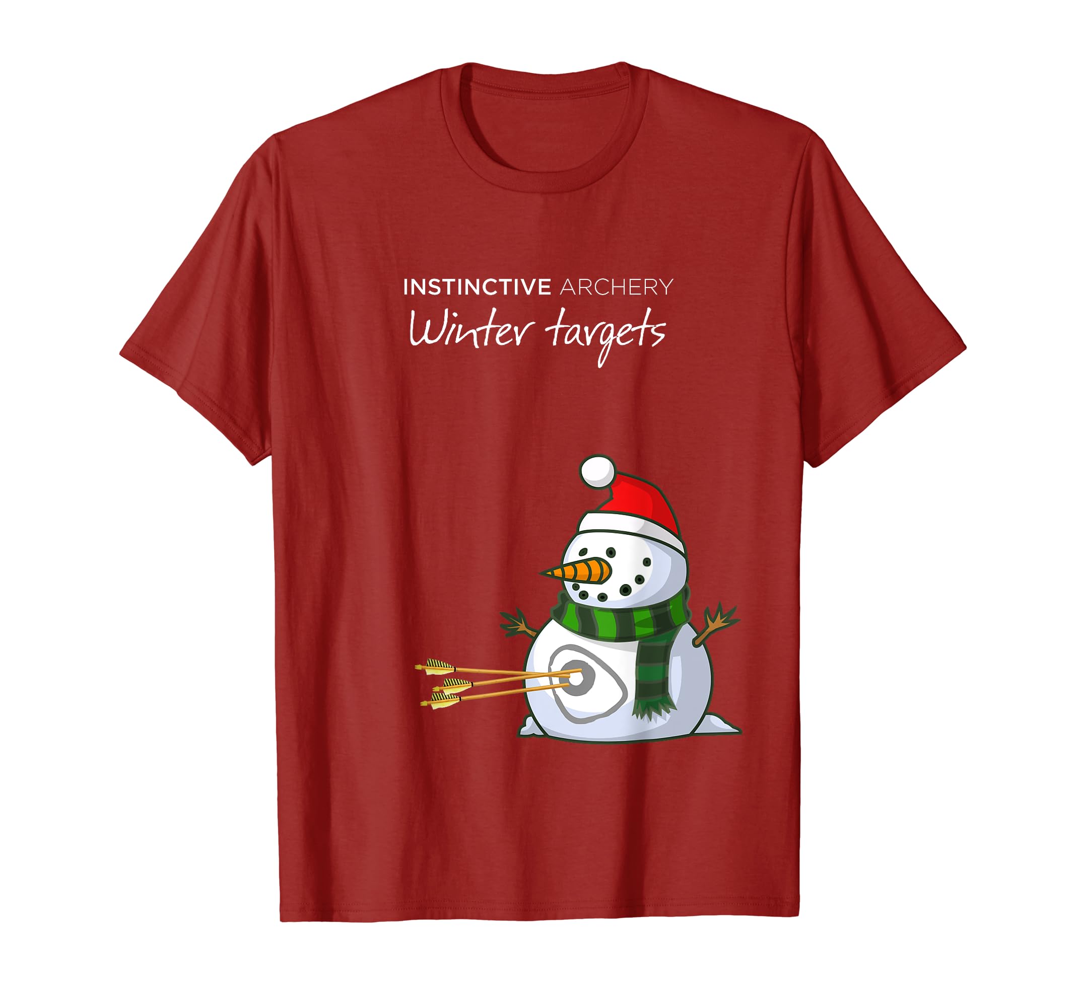 Instinctive Archery - Snowman Winter Targets T-Shirt