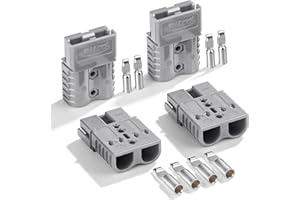 DENT-DE-LION 4Pcs 120A Battery Connector Quick Connect Battery Modular Power Connectors Quick Disconnect (Grey)