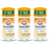 ARM &amp; HAMMER Essentials Deodorant- Orange Citrus- Solid Oval - Made with Natural Deodorizers- Free From Aluminum, Parabens &amp; Phthalates, 2.5 oz (Pack of 3)