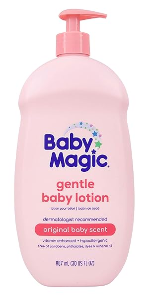 BABY MAGIC BABY LOTION WITH ORIGINAL BABY SCENT, CAMELLIA OIL & MARSHMALLOW ROOT, 30 OZ