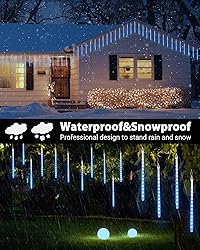 Solar Meteor Shower Icicle Lights 20 Tubes 480 LED