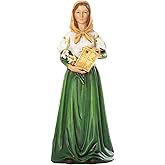 Joseph's Studio by Roman, Renaissance Collection, 6" H ST DYMPHNA Figure, Home Décor, Devout Gift, Prayerful Inspiration (2x2x6)