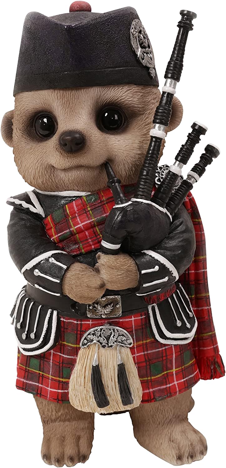 Vivid Arts Meerkat - Baby Scottish Bagpiper