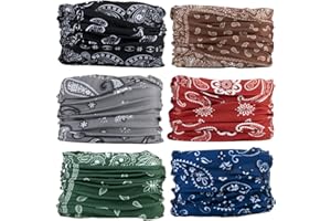 MOBEST Neck Gaiter Mask Face Scarf Bandana Tube Cover Headwear Balaclava Headband Headwrap for Men and Women