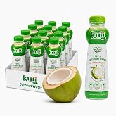 Kuii Coconut Water, No Sugar Added, 1 Ingredient, Electrolytes, 11.8 Fl Oz | 12 Count