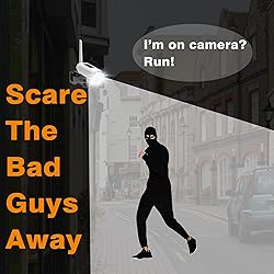Solar Powered Fake Security Camera, Dummy Simulated