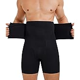 TAILONG Men's Shapewear Tummy Control Shorts High Waist Underwear Slimming Body Shaper Compression Boxer Brief