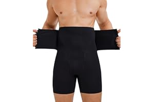 TAILONG Men's Shapewear Tummy Control Shorts High Waist Underwear Slimming Body Shaper Compression Boxer Brief