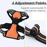 Belababy Dog Harness Small Medium Large No Pull Adjustable Reflective Front view 5