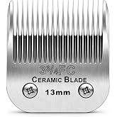 3-3/4FC Detachable Dog Blades Compatible with Andis/Oster A5 Grooming | Compatible with wahl km10 dog clipper,Cut Length 1/2"(13mm),Made of Ceramic Blade &amp; Stainless Steel Blade