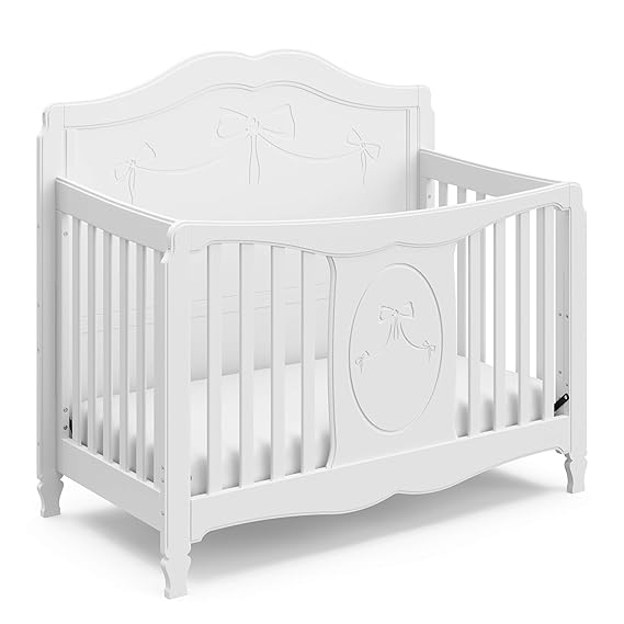 storkcraft princess 4 in 1 convertible crib white