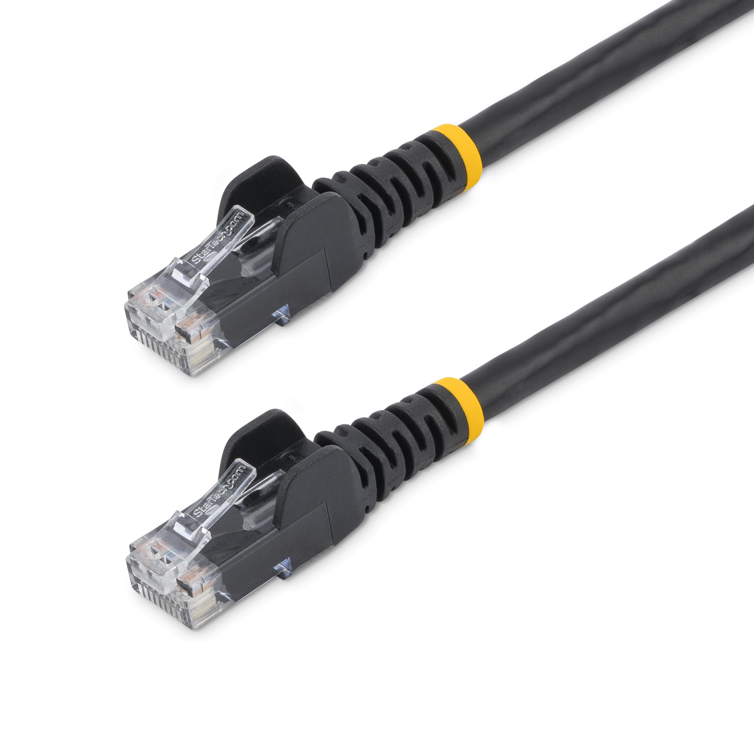 StarTech.com Cat6 Ethernet Cable - 100 ft - Black - Patch Cable - Snagless Cat6 Cable - Long Network Cable - Ethernet Cord - Cat 6 Cable - 100ft (N6PATCH100BK)