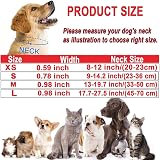 ATETEO Reflective Dog Collar Adjustable Nylon Neoprene Padding Red M 13-19.7in view 3