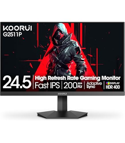 KOORUIモニター 24インチ 200Hz HDMI×2 G2411P KOORUI G2511P