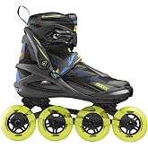 Roces Men's Helium II TIF Lightweight Breathable Adjustable Fitness Sporty Outdoor Four 84mm Wheel Inline Racing Skates with Easy Entry System &amp; Invisible Frame