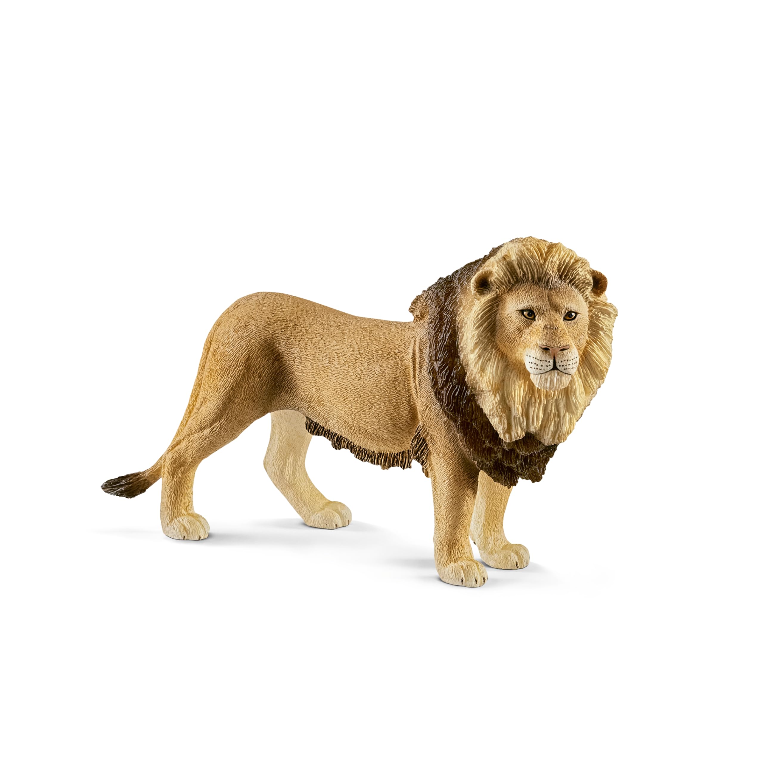 SCHLEICH 14812 Lion Wild Life Toy Figurine for children aged 3-8 Years, Brown