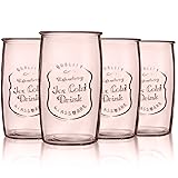 kitchentoolz Colored Large Drinking Glasses Set of