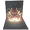 LED Light Birthday Cake Music Happy Birthday Card Postcards 3D Pop Up - View #3