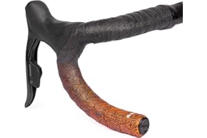 GUEE Attitude Fade Road Bike Handlebar Tape with Shock-Absorbing EVA Foam & Eco-Friendly TPU, Anti-Slip Cycling Bar Tape for Enhanced Grip and a Comfortable Ride (2 Rolls) (Fading Orange)
