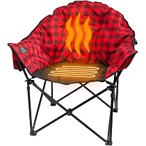 Amazon.com : Kuma Outdoor Gear Lazy Bear Heated Chair 1, Red Plaid : Sports  u0026 Outdoors