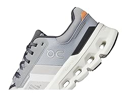 On Men's Cloudrunner 2 Sneaker, Wolf/Ivory, 10