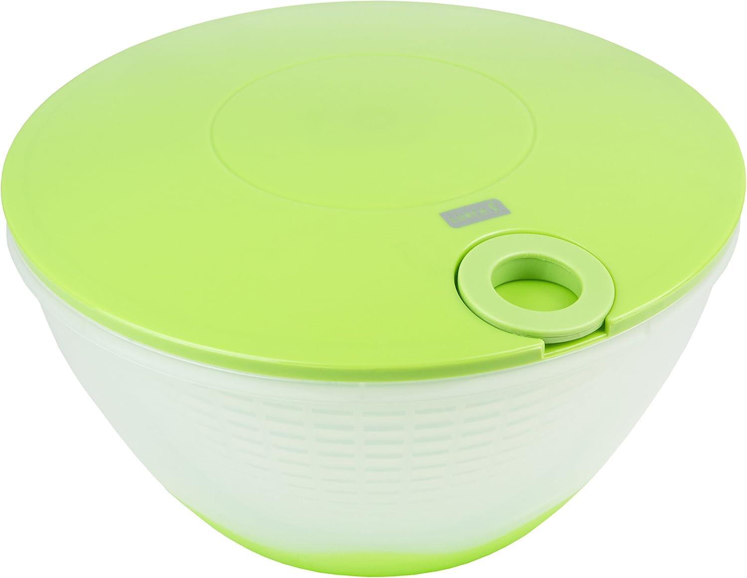 Lurch 10224 Salad Spinner with Pull Cord, Plastic, green, Clear, 26 x