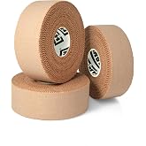 Hampton Adams Athletic Sports Tape, Very Strong, Easy Tear, No Residue | 1 inch Zinc oxide tape, 45 ft Rolls, 3 Pack, Strong Hold for Fingers Ankles &amp; Wrists, Tears by Hand, No Sticky Residue
