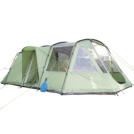 title=Skandika Nordland Tenda Famigliare 4 Persone, 580 x 320 Cm, Verde