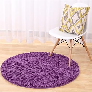 Boweaey Chenille Shaggy Bereich Teppich Weich Circular Teppich