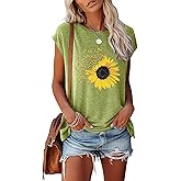JNIFULI Women's Graphic Tees Casual Summer Funny Dragonfly Printed Short Sleeve Cute T Shirts Tops