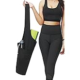 Yoga Mat Bag, ONEGenug Yoga Exercise Mat Tote Bags Sling Carrier Yoga Mat Shoulder Strap with Large Side Pocket & Zipper Pock