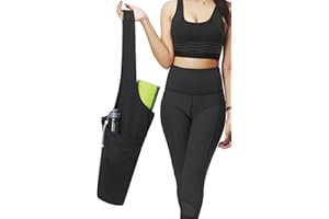 Yoga Mat Bag, ONEGenug Yoga Exercise Mat Tote Bags Sling Carrier Yoga Mat Shoulder Strap with Large Side Pocket & Zipper Pock