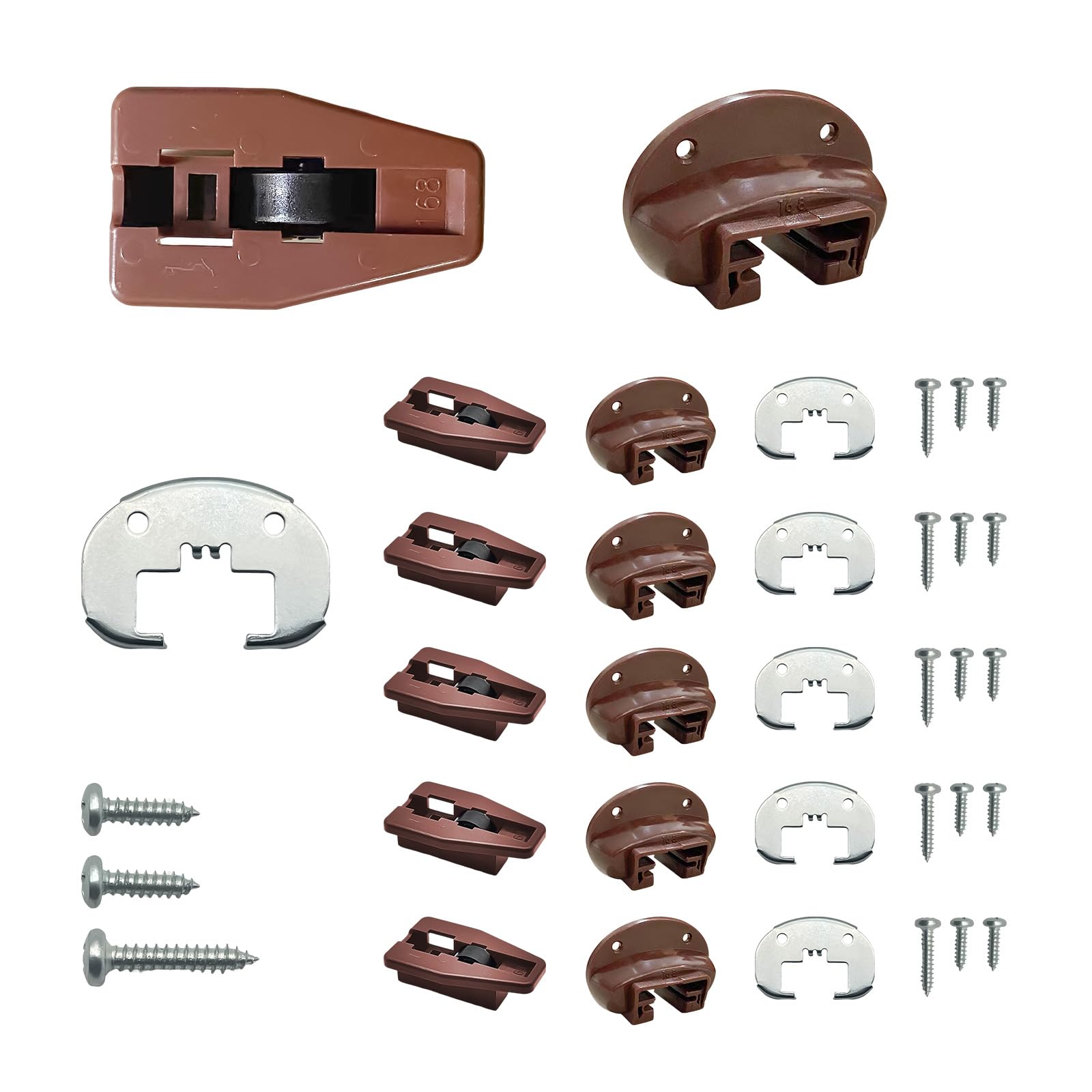 Photo 1 of Drawer Track Slides Replacement Kit For kenlin Rite-Trak II 168 Rail Guide - 5 Sets Rite Track Drawer Parts - UNIVERSAL Dresser Drawer Slides Parts - Drawer Guide Track Parts Fit Various Manufacturers