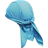 SUZALA Sweat Wicking Durags Cooling Doo Rags Breathable Helmet Liner Cycling Caps for Men and Women