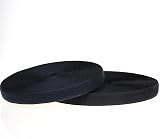 On1shelf Black Sew On Hook and Loop Tape Set Nylon 1.6cm-1m Non Adhesive Back view 2