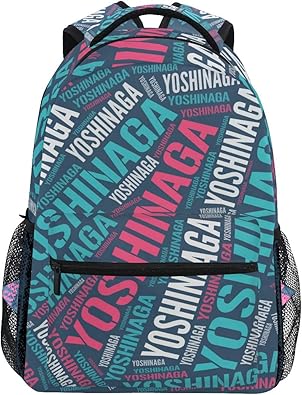 Amazon Co Jp 通学 リュック 吉永 吉長 人気の苗字 名字 よしなが柄 メンズ レディース おしゃれ リュックサック 高校生 アウトドア 旅行 軽量 人気 男女兼用 シューズ バッグ