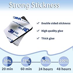 Monsensiy 60pcs 3mm Double Sided Adhesive