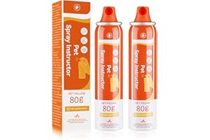 EDUPET Spray Corrector Dog Trainer, 80ml 2 Pack Spray Correcto, Effective, for Dog to Stops Barking, Jumping Up, Place Avoidance, Food Stealing, Dog Fights.